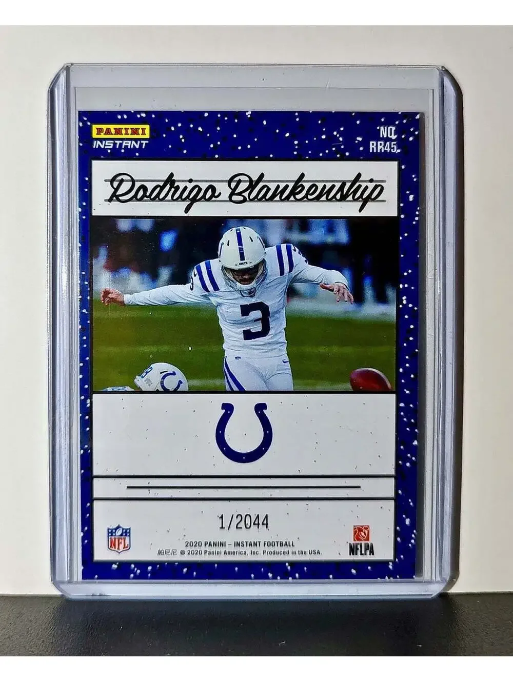 Rodrigo Blankenship Rookie 2020 Panini NFL #45 Rated Rookie Indianapolis Colts